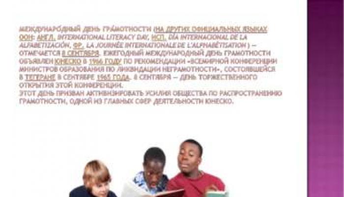 Классный час к международному дню распространения грамотности для начальной школы с презентацией